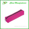 Square shape one zipper pencil case with divided layer